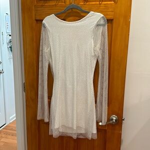 White and sparkly mini dress from 12th Tribe